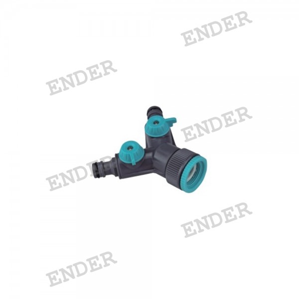 Подвійний кран Ender 3/4" 1" (656024)